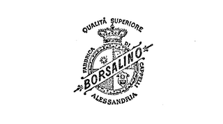 BORSALINO QUALITA SUPERIORE FABBRICA DI CAPPELLI ALESSANDRIA logo