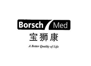 BORSCH MED A BETTER QUALITY OF LIFE logo