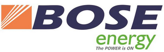 BOSE ENERGY THE POWER IS ON logo