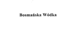 BOSMANSKA WÓDKA logo