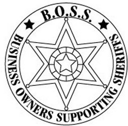 B.O.S.S. BUSINESS OWNERS SUPPORTING SHERIFFS logo