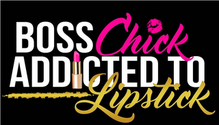 BOSS CHICK ADDICTED TO LIPSTICK logo