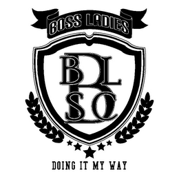 BOSS LADIES B B L S C DOING IT MY WAY logo