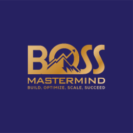 BOSS MASTERMIND BUILD, OPTIMIZE, SCALE, SUCCEED logo
