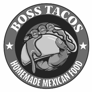 BOSS TACOS HOMEMADE MEXICAN FOOD logo