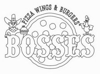 BOSSES PIZZA WINGS & BURGERS logo
