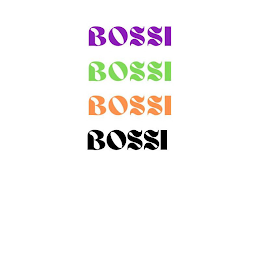 BOSSI BOSSI BOSSI BOSSI logo