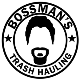 BOSSMAN'S TRASH HAULING logo