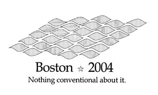 BOSTON 2004 NOTHING CONVENTIONAL ABOUT IT. logo