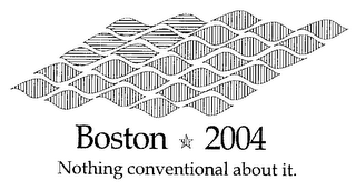 BOSTON 2004 NOTHING CONVENTIONAL ABOUT IT. logo