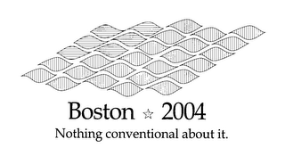 BOSTON 2004 NOTHING CONVENTIONAL ABOUT IT. logo