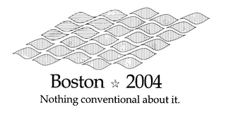 BOSTON 2004 NOTHING CONVENTIONAL ABOUT IT. logo