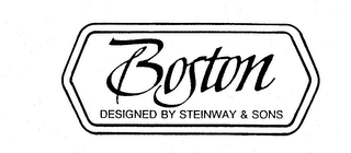 BOSTON DESIGNED BY STEINWAY & SONS logo