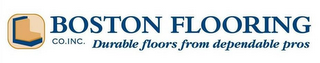BOSTON FLOORING CO. INC. DURABLE FLOORS FROM DEPENDABLE PROS logo
