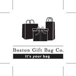 BOSTON GIFT BAG CO. IT'S YOUR BAG logo