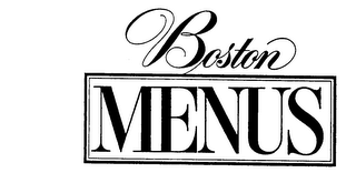 BOSTON MENUS logo