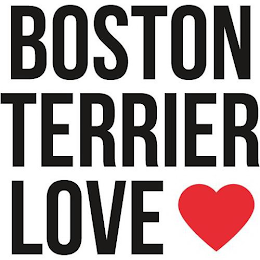 BOSTON TERRIER LOVE logo