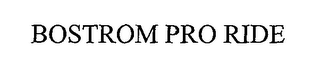 BOSTROM PRO RIDE logo
