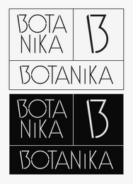 BOTA NIKA 13 BOTANIKA logo