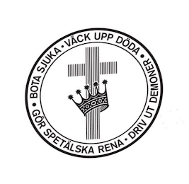 BOTA SJUKA VÄCK UPP DÖDA GÖR SPETÄLSKA RENA DRIV UT DEMONER logo
