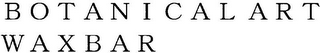 BOTANICAL ART WAXBAR logo