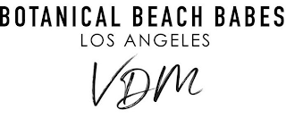 BOTANICAL BEACH BABES LOS ANGELES VDM logo