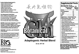 BOTANICAL CHI ADAPTOGENIC HERBAL BLEND logo