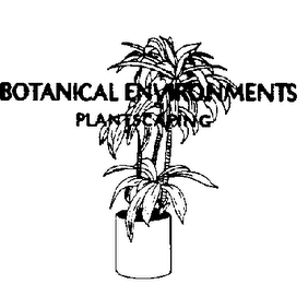 BOTANICAL ENVIRONMENTS PLANTSCAPING logo