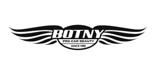 BOTNY PRO CAR BEAUTY SINCE 1988 logo