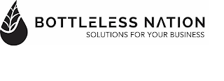 BOTTLELESS NATION SOLUTIONS FOR YOUR BUSINESS logo
