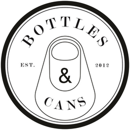 BOTTLES & CANS EST. 2012 logo
