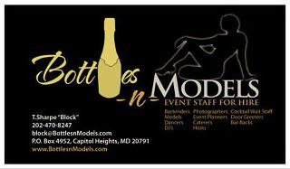 BOTTLES -N- MODELS HIRE EVENT STAFF FOR HER logo