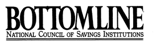BOTTOMLINE NATIONAL COUNCIL OF SAVINGS INSTITUTIONS logo