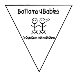 BOTTOMS 4 BABIES THE ORIGINAL COVERS FOR DISPOSABLE DIAPERS logo