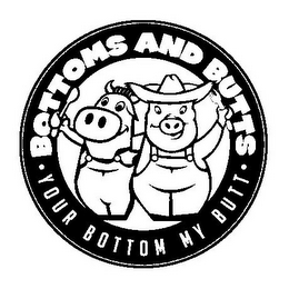 BOTTOMS AND BUTTS ·YOUR BOTTOM MY BUTT· logo