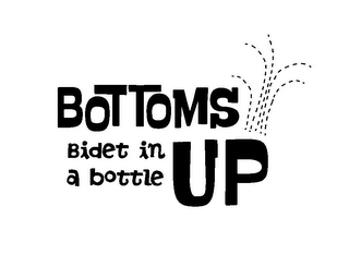 BOTTOMS UP BIDET IN A BOTTLE logo