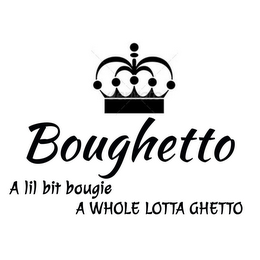 BOUGHETTO A LIL BIT BOUGIE A WHOLE LOTTA GHETTO logo