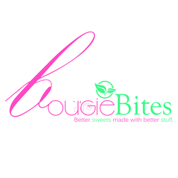 BOUGIE BITES BETTER SWEETS MADE WITH BETTER STUFF. logo