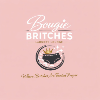 BOUGIE BRITCHES  LAUNDRY LOUNGE - WHERE BRITCHES ARE TREATED PROPER logo
