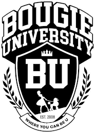 BOUGIE UNIVERSITY BU EST. 2008 WHERE YOU CAN BE U logo