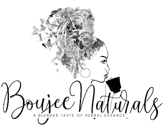 BOUJEE NATURALS A BLENDED TASTE OF HERBAL ESSENCE logo