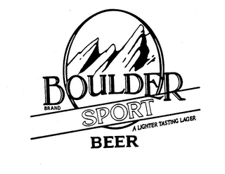 BOULDER BRAND SPORT BEER BRAND A LIGHTER TASTING LAGER logo