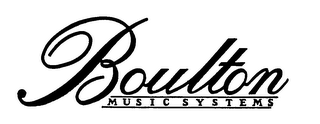 BOULTON MUSIC SYSTEMS logo