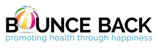 BOUNCE BACK PROMOTING HEALTH THROUGH HAPPINESS logo