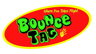 BOUNCE TAG WHERE FUN TAKES FLIGHT logo