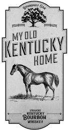 BOUNDARY OAK MY OLD KENTUCKY HOME STRAIGHT KENTUCKY BOURBON WHISKEY logo