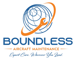 BOUNDLESS AIRCRAFT MAINTENANCE EXPERT CARE. WHEREVER YOU LAND. logo