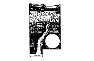 BOURASSA CANADIAN NATURALLY PURE GLACIAL WATER logo