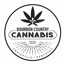 BOURBON COUNTRY CANNABIS EST. 2019 LOUISVILLE, KENTUCKY logo
