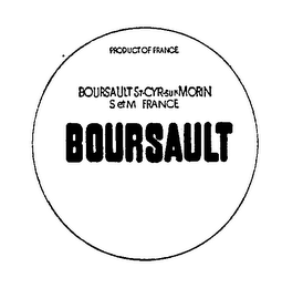BOURSAULT BOURSAULT ST CYR SUR MORN S ET M FRANCE PRODUCT OF FRANCE logo
